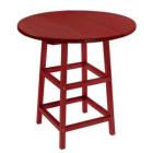  Capterra Adirondack 32 Inch Round Top and Base - Red Rock