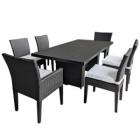 Carolina Dining Set Onyx/Grey