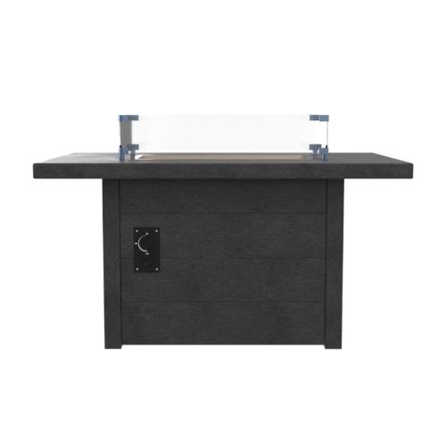 Rectangular Fire Table, Black