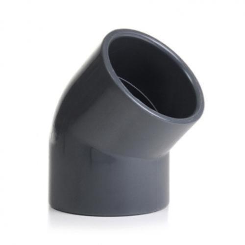 PVC 1.5" Black Elbow 45 Degree (Slip X Slip) 