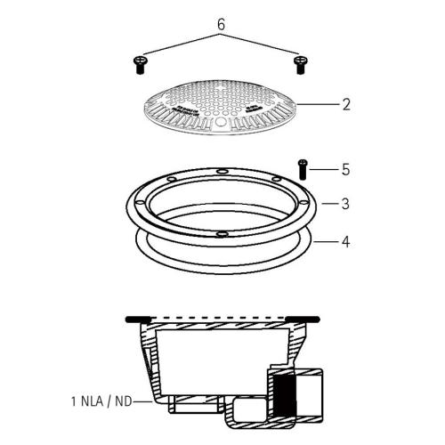Jacuzzi - Main Drain Parts -  Mo Main Drain