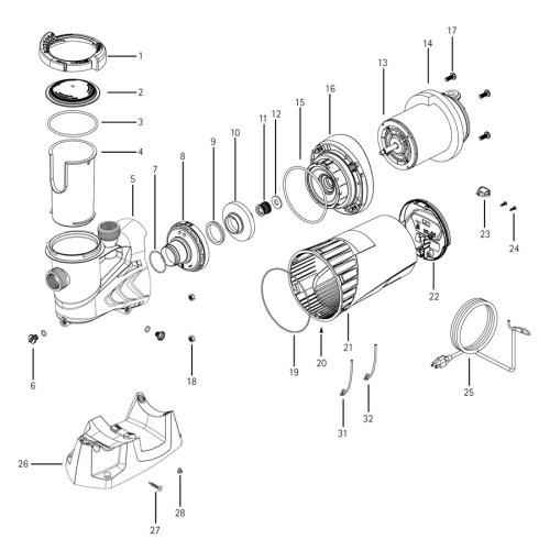 Jacuzzi - Pump Parts - Sharkjet Series