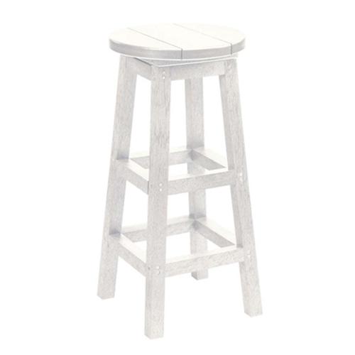 BACKLESS BAR STOOL WHITE