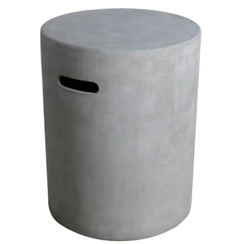 Propane Tank Cover 51 Cm Round Smooth Grey