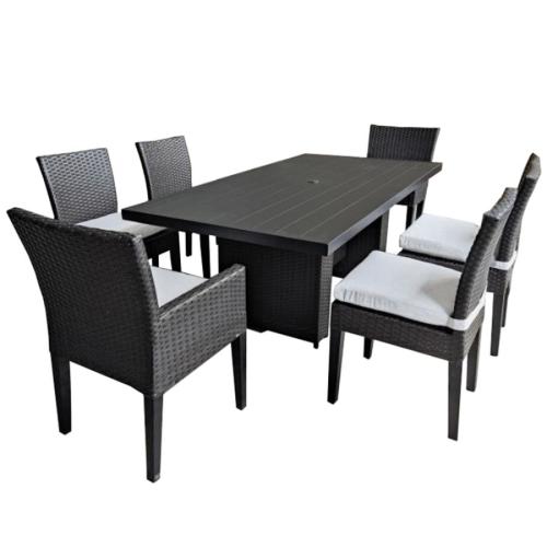 Carolina Dining Set Onyx/Grey