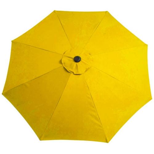 7.5' Polyester Market Umbrella, Yellow/Black
