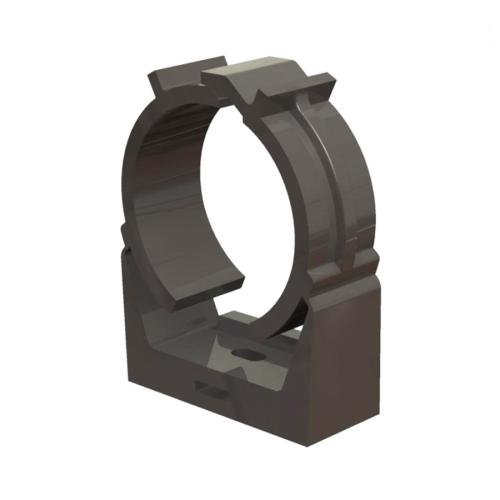 PVC 2" 1-Hole Pipe Hold Down Grey