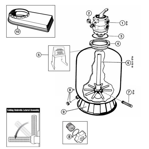 Hayward - Sand Filter Parts - Pro Series - S166T, S180T, S270T