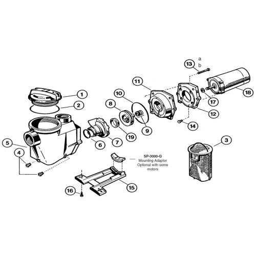 Hayward - Pump Parts - E-Z Flo