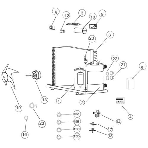 Hayward - Heat Pump Parts - Nautyl 45,000 (2014 - 2018) 
