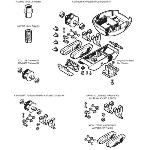 Hayward - Cleaner Parts - Poolvac & Navigator Parts Kit