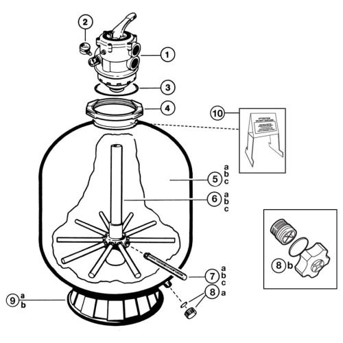 Hayward - Sand Filter Parts - Pro Series - S270T2, S310T2, S360T2