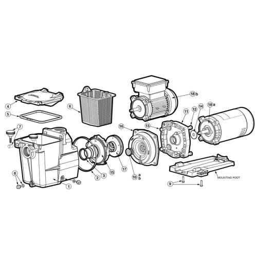 Hayward - Pump Parts - Super Pump 