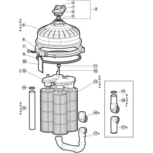 Hayward - Cartridge Filter Parts - Swimclear (2011 - Current)