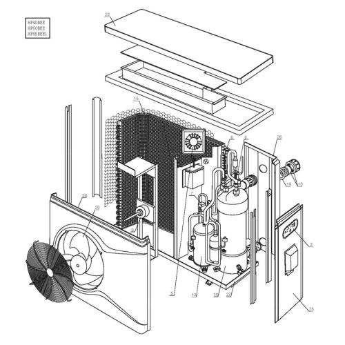 Hayward - Heat Pump Parts - Hp40Bee