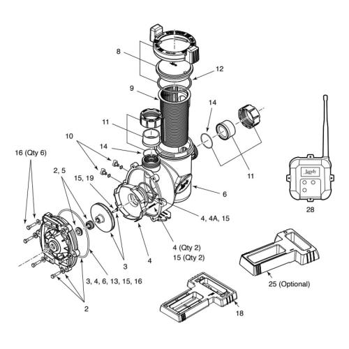Jandy/Zodiac - Pump Parts - Vs Flopro Series (2013 - Present)