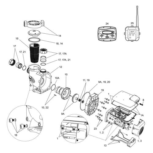 Jandy/Zodiac - Pump Parts - Vs Plushp Series (2014-2021, Discontinued)