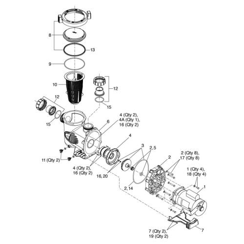 Jandy/Zodiac - Pump Parts - Stealth (Shpf/Shpm) Series Pump (2008 - Present)