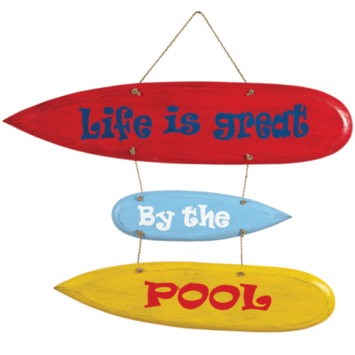 Life is Great by the Pool Decorative Outdoor Sign