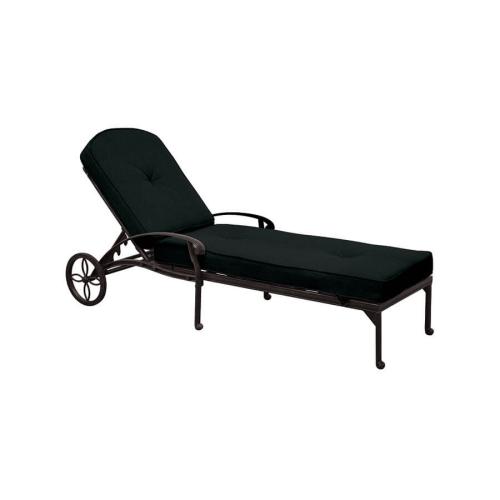 Paris Chaise Lounge Cushion Black Olefin