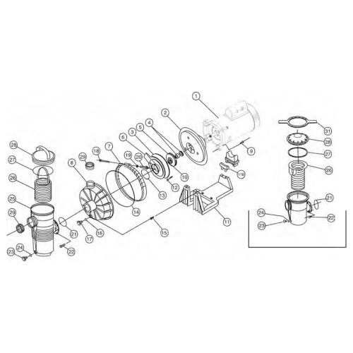 Pentair - Pump Parts - Challenger High Flow Pump