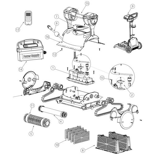 Pentair - Cleaner Parts - Prowler 830
