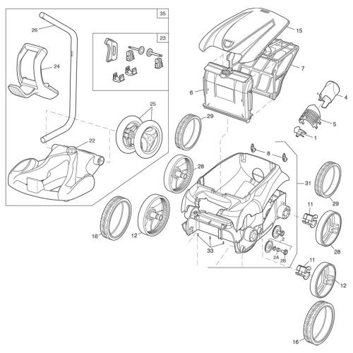 Polaris - Cleaner Parts - F935 Pool Vacuum (Discontinued)