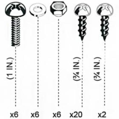 Oasis Step SS Rail Hardware Pack
