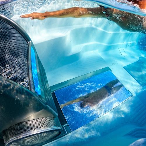 Stainless Steel Floor Mirror