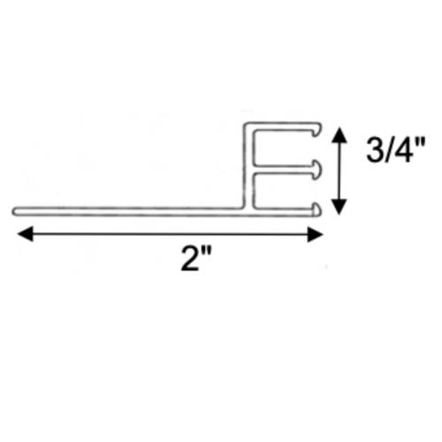 DOUBLE TRACK 2" WIDE FLANGE - BLACK