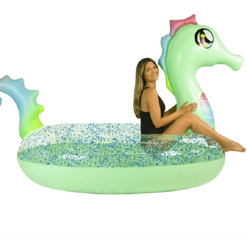 GIGANTIC 2 TO 3 PERSON GLITTER SEAHORSE FLOAT
(2 per case)