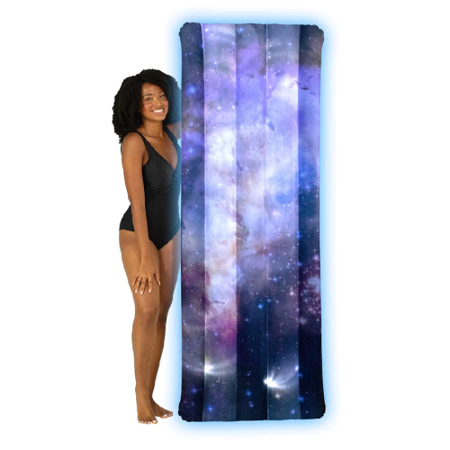 ILLUMINATED GALAXY DELUXE LED POOL RAFT 74" X
30" WESTERLUND CLUSTER
( 6 per case)