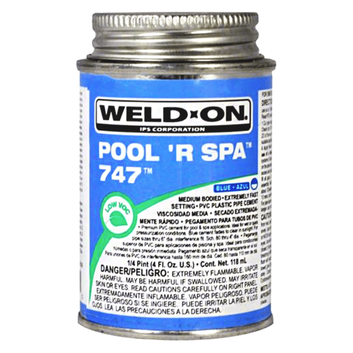 Weld On 747 Glue 1/4 Pint Blue