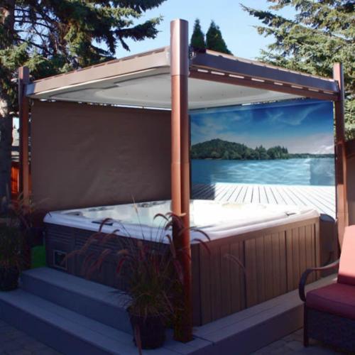 OASIS & EVOLUTION MURAL ISLAND SHADE 93.5" SLATE