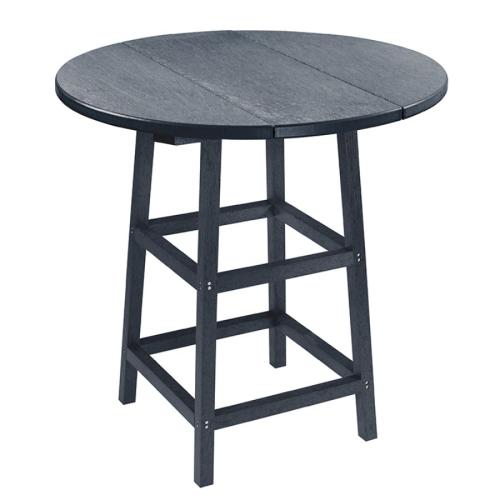 Capterra Adirondack 32 Inch Round Top and Base - Greystone