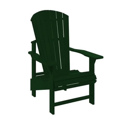 CRP Upright Adirondack Resin Chair Vintage Green