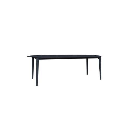 LG Oval Dining Table 47" X 94" Black