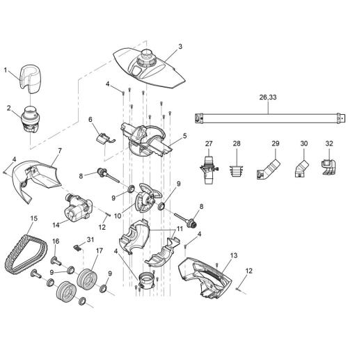 Jandy/Zodiac - Cleaner Parts - Mx8 Elite