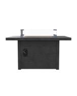 Rectangular Fire Table, Black
