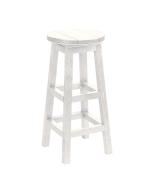 BACKLESS BAR STOOL WHITE