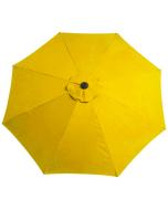 7.5' Polyester Market Umbrella, Yellow/Black