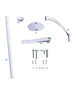 Oasis Step Handrail Kit Resin Rail Hardware Included