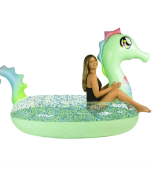 GIGANTIC 2 TO 3 PERSON GLITTER SEAHORSE FLOAT
(2 per case)